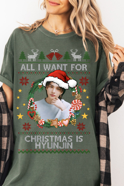 Hyun Jin Stray Kids Christmas Shirt