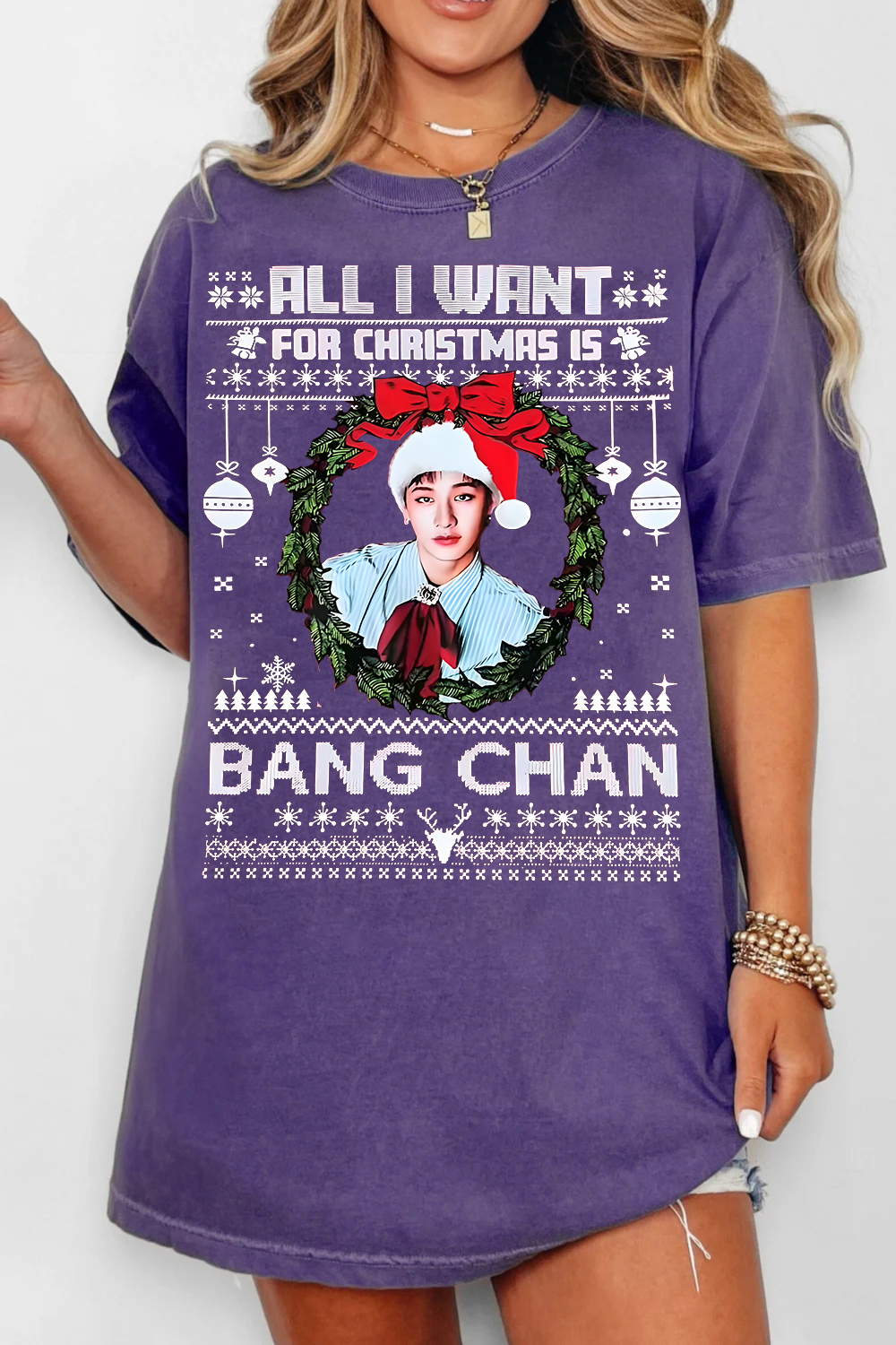 Bang Chan Christmas Women Shirt