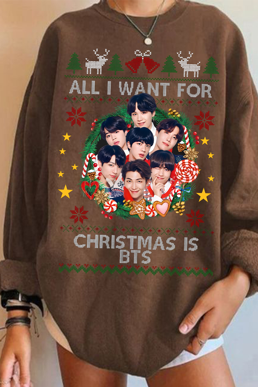 All I Want For Christmas Is BTS sweatshirt