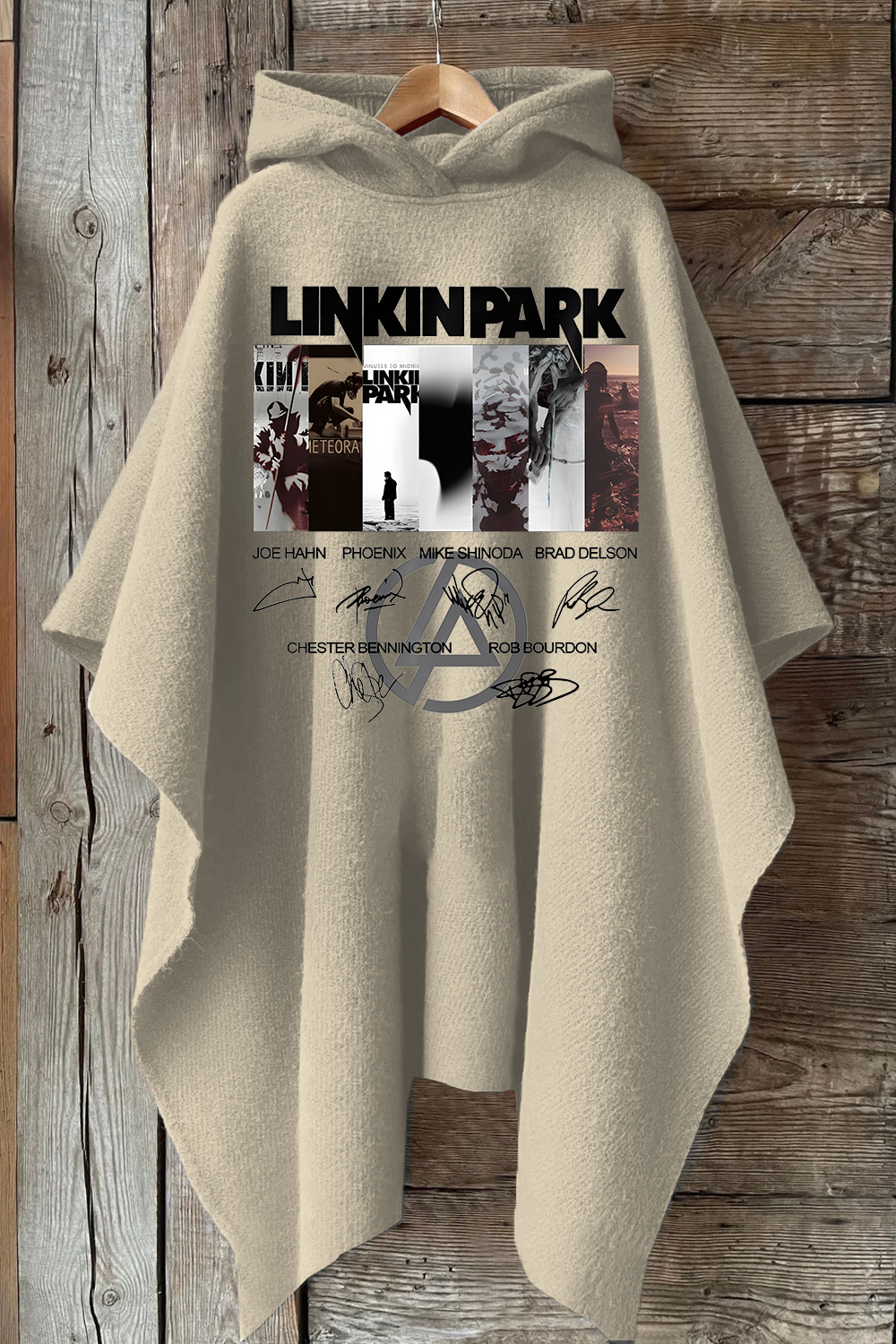 LP Logo Signatures Hooded Warm Shawl Cape