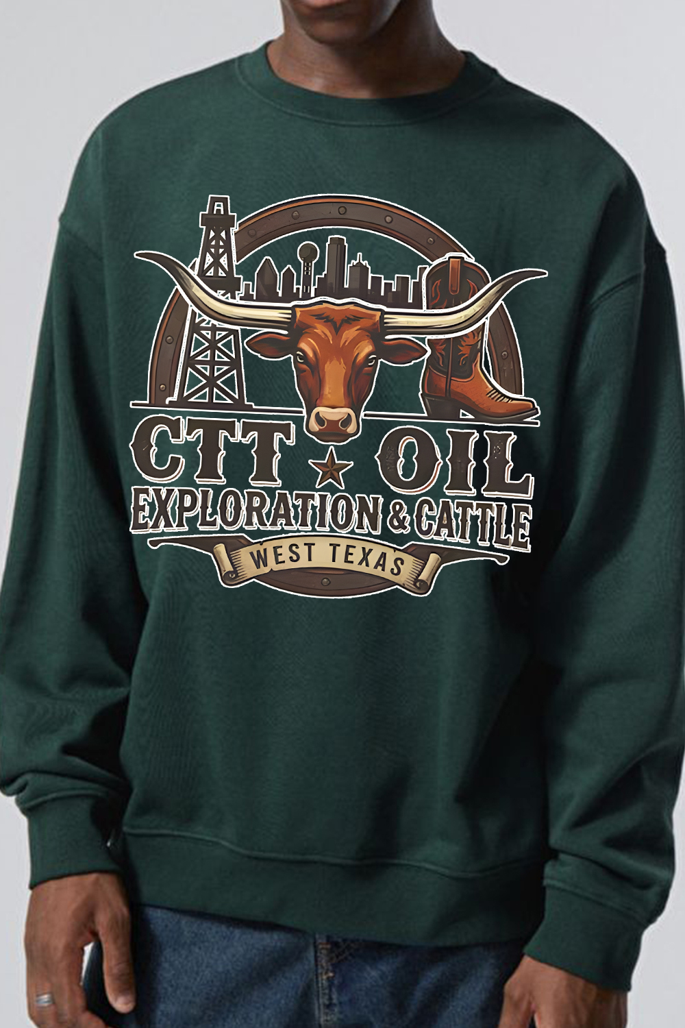CTT Oil Exploration Cattle Sweatshirt
