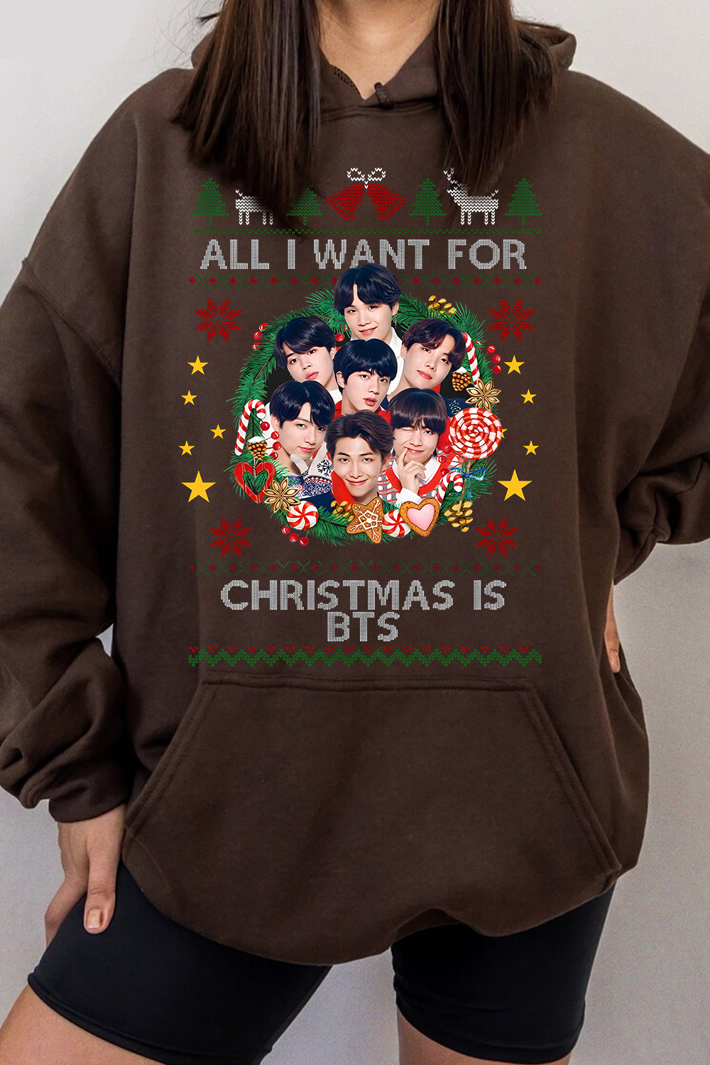All I Want For Christmas Is BTS Hoodie