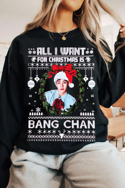  Bang Chan Christmas Sweatshirt 