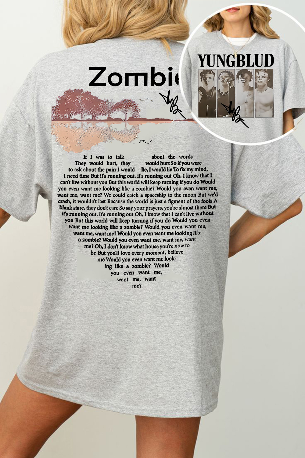 YungBlud Zombie Lyrics Shirt ❤️