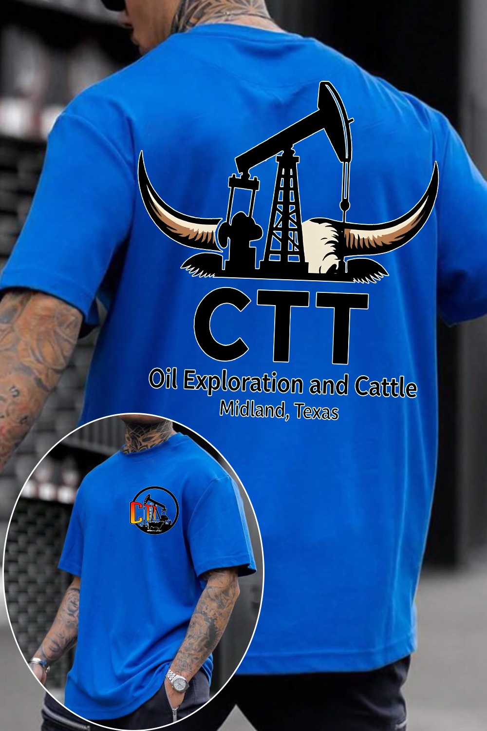 CTT Oil Exploration & Cattle Shirt For Men
