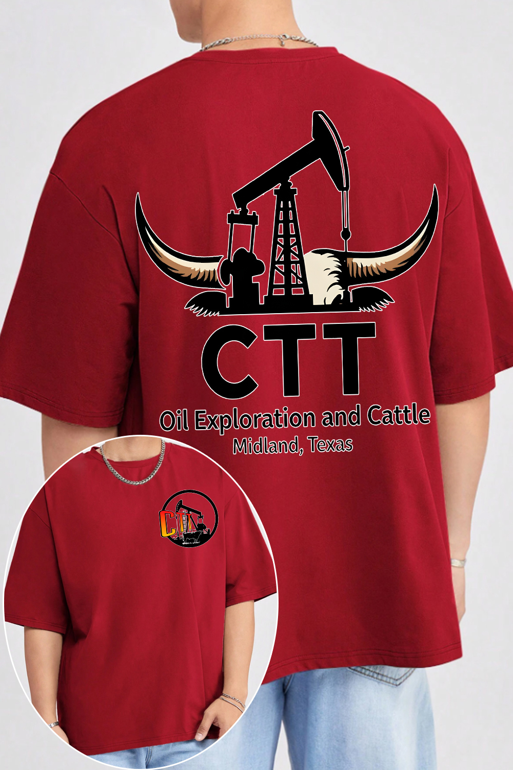 CTT Oil Exploration & Cattle Shirt For Men
