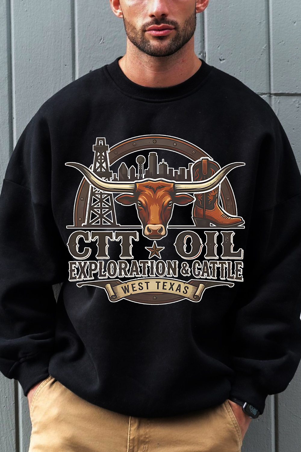 CTT Oil Exploration Cattle Sweatshirt