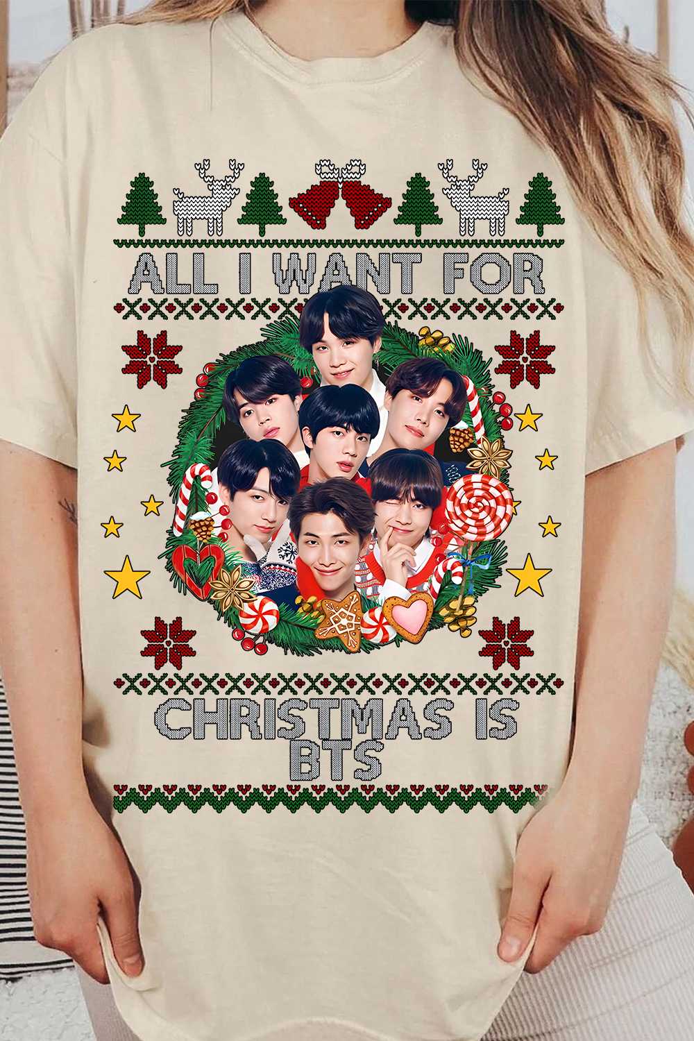 All I Want For Christmas Is BTS Women Shirt
