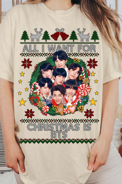 All I Want For Christmas Is BTS Women Shirt