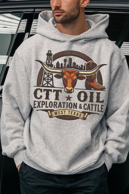 CTT Oil Exploration Cattle Hoodie