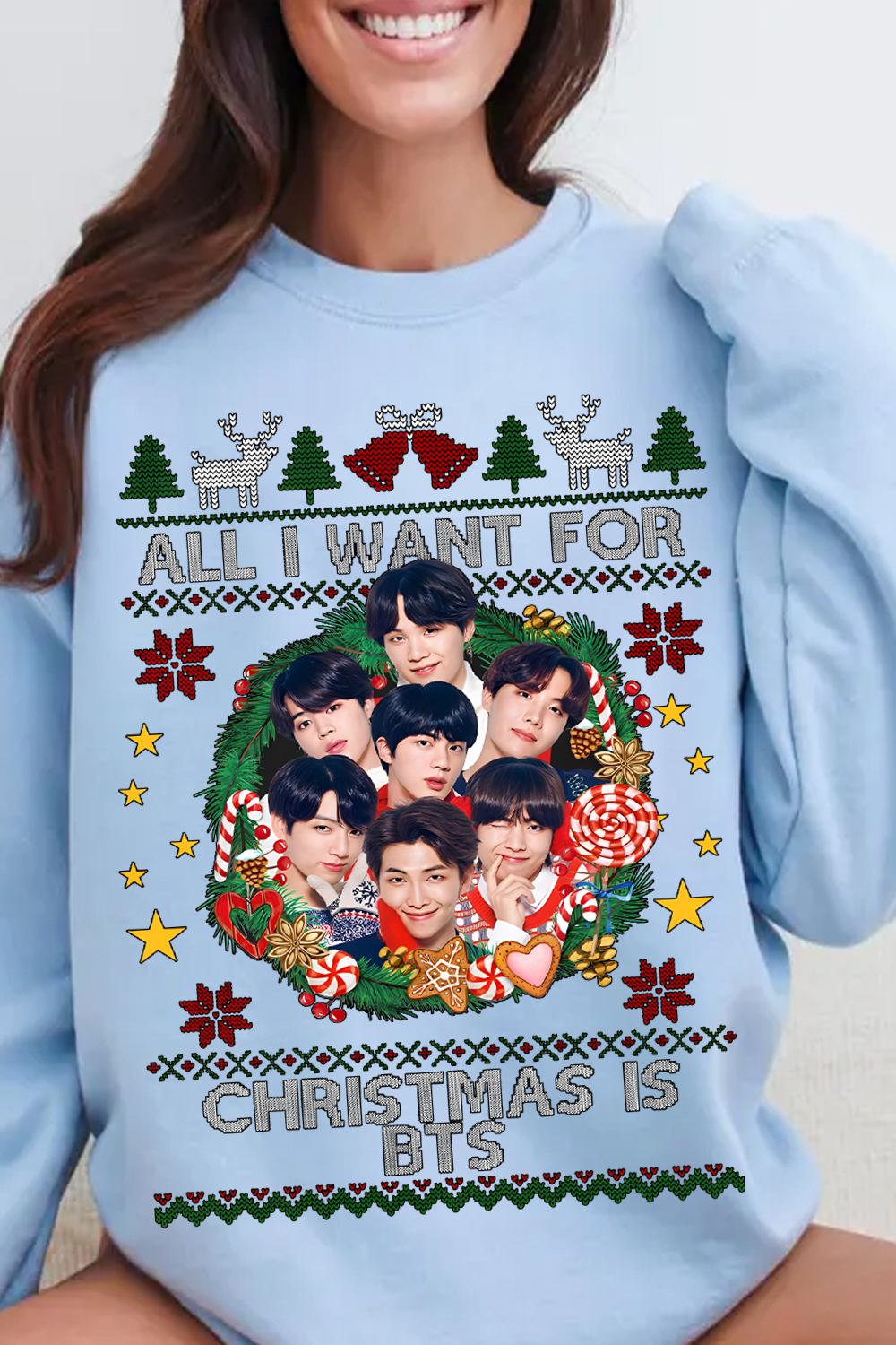 All I Want For Christmas Is BTS sweatshirt