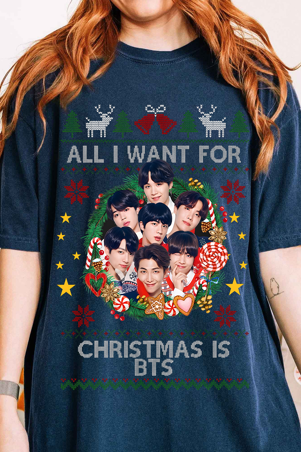 All I Want For Christmas Is BTS Women Shirt