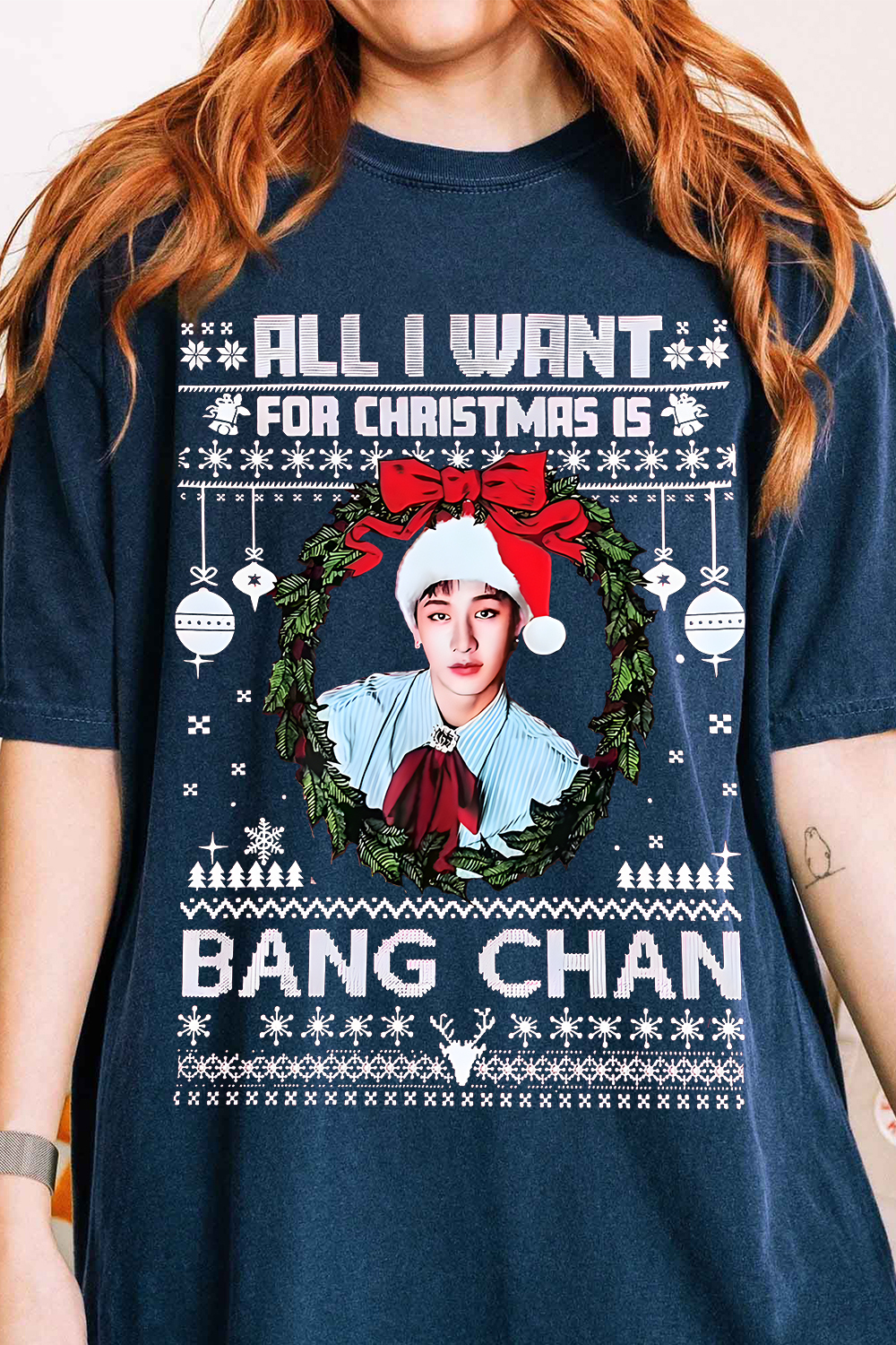 Bang Chan Christmas Women Shirt
