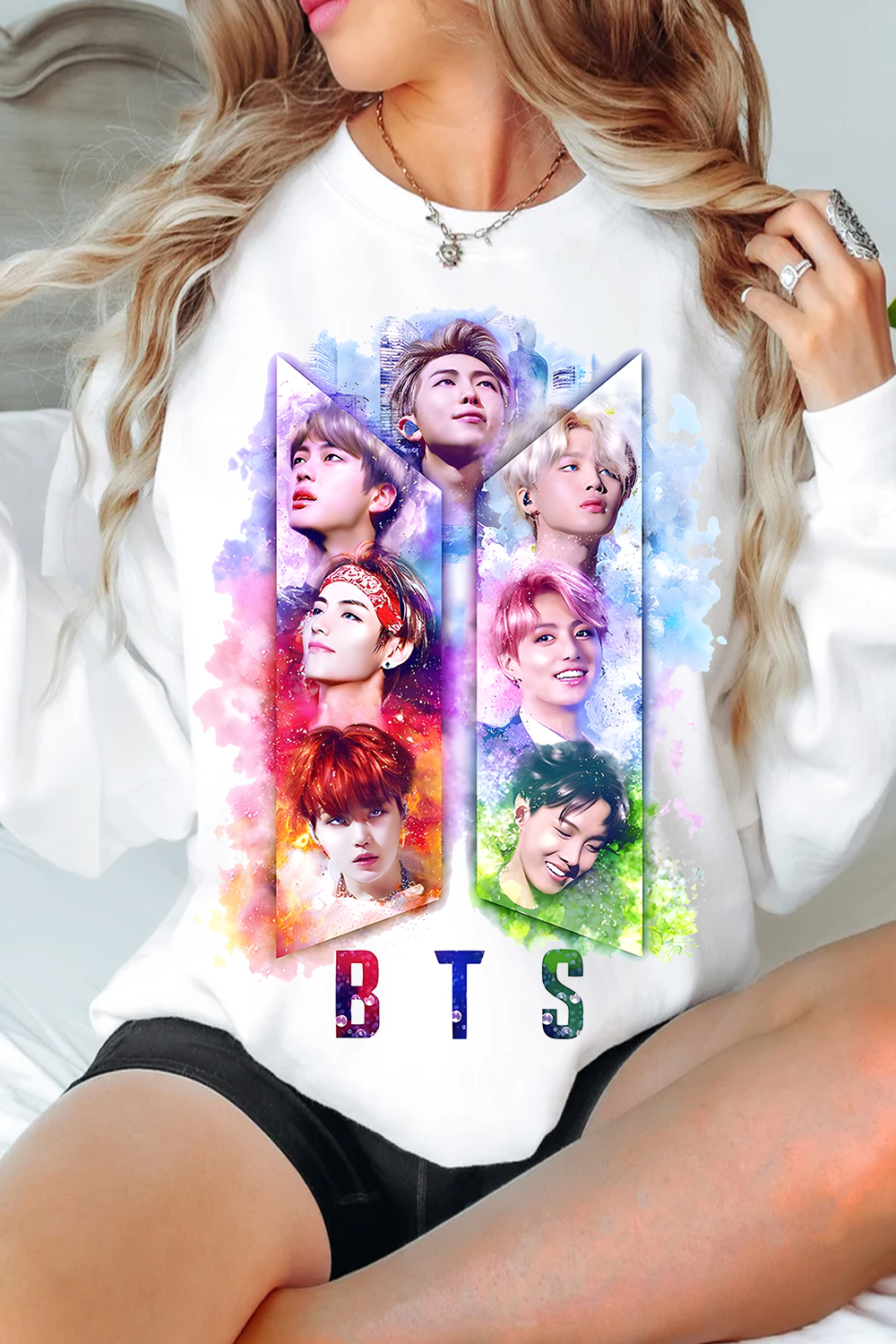 BTS Personalized Colorful Printed Sweatshirt