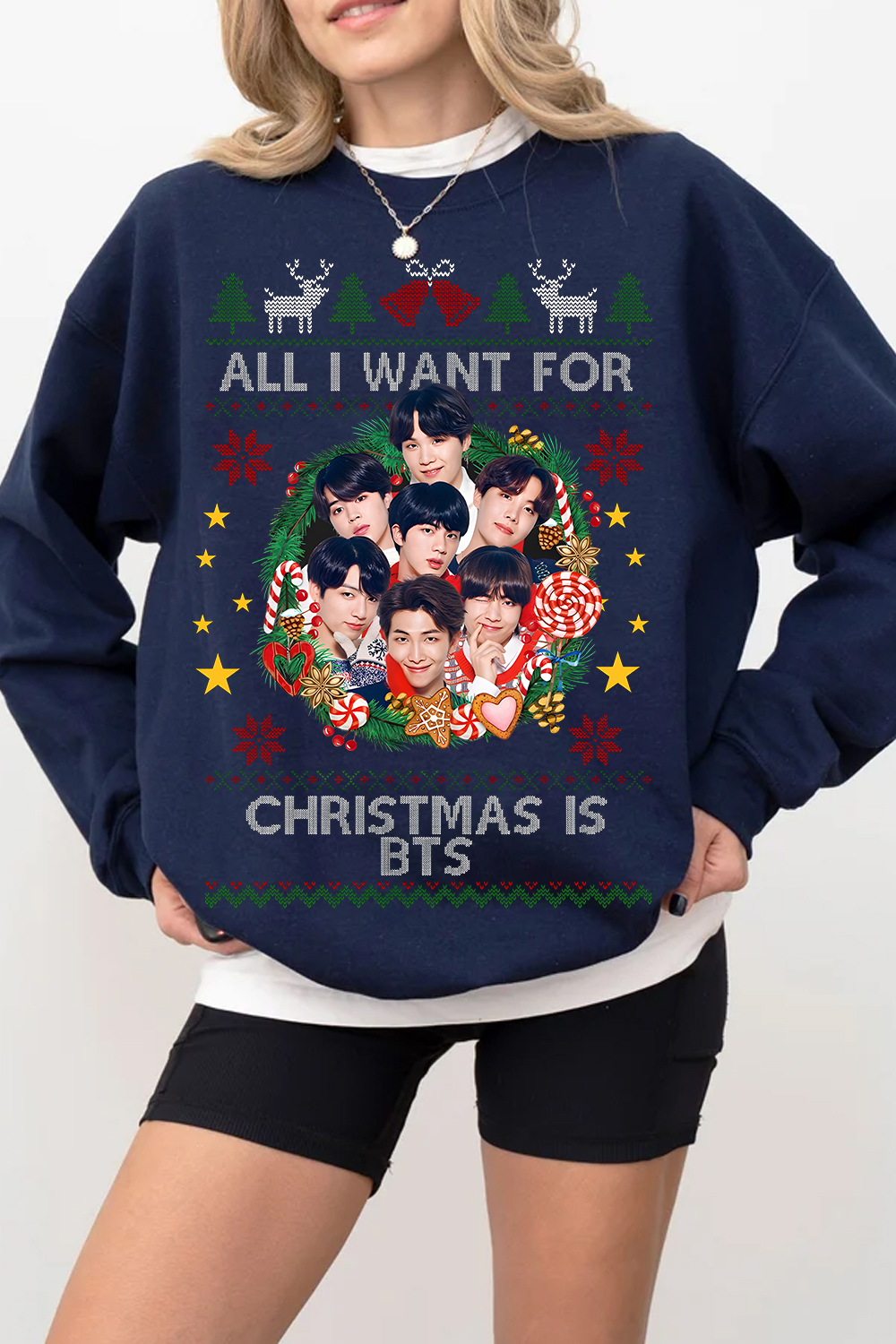 All I Want For Christmas Is BTS sweatshirt