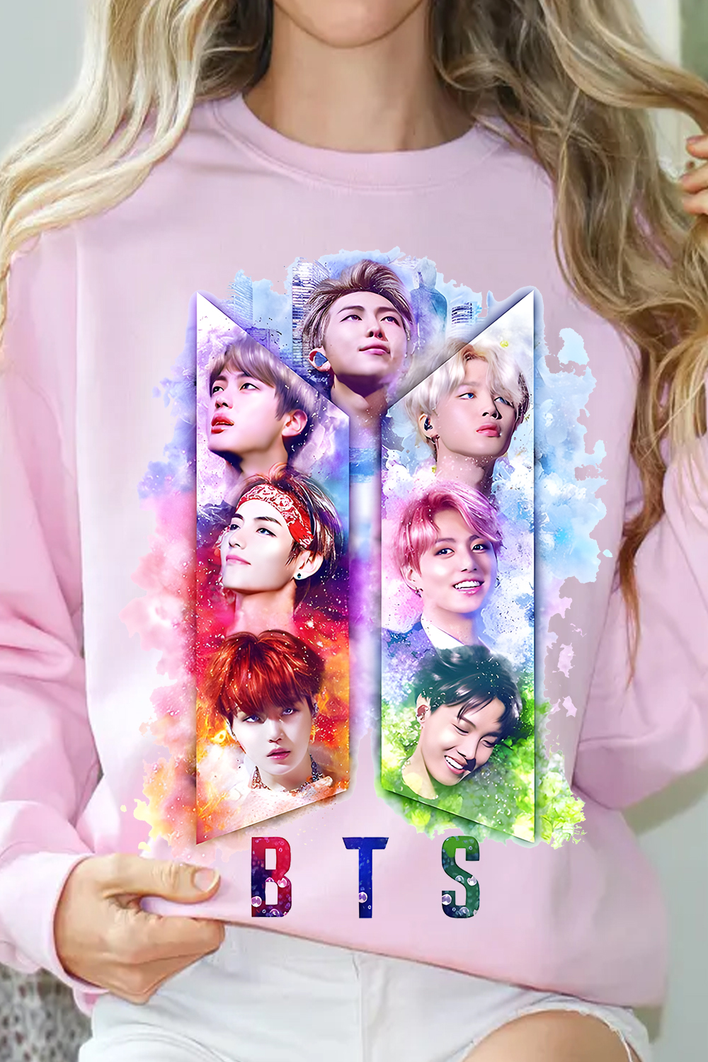 BTS Personalized Colorful Printed Sweatshirt