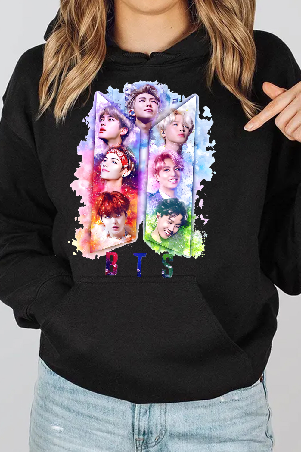 BTS Personalized Colorful Printed Hoodie