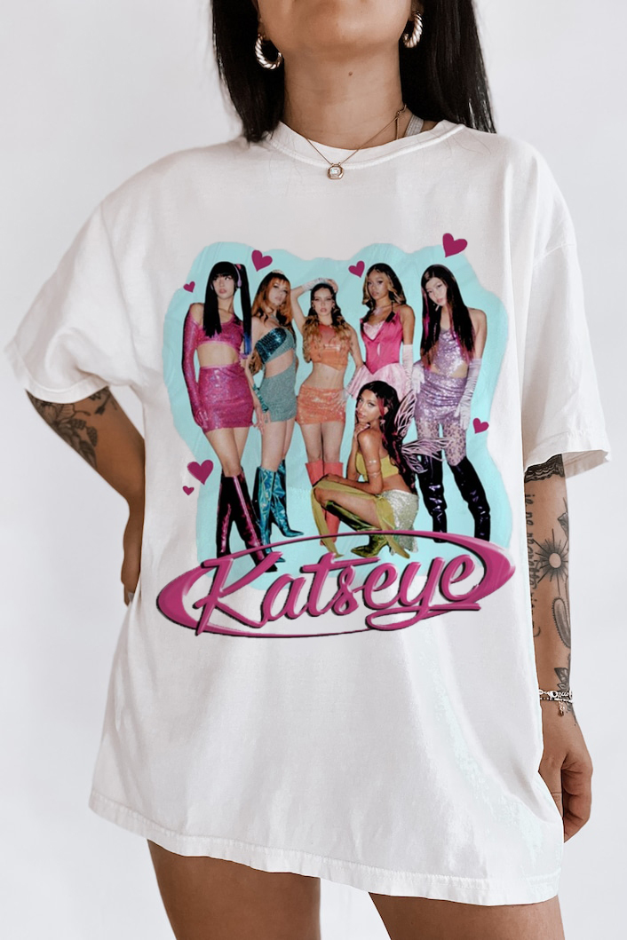 K4tseye Shirt Relaxed Fit Unisex Size Shirt K-pop tee