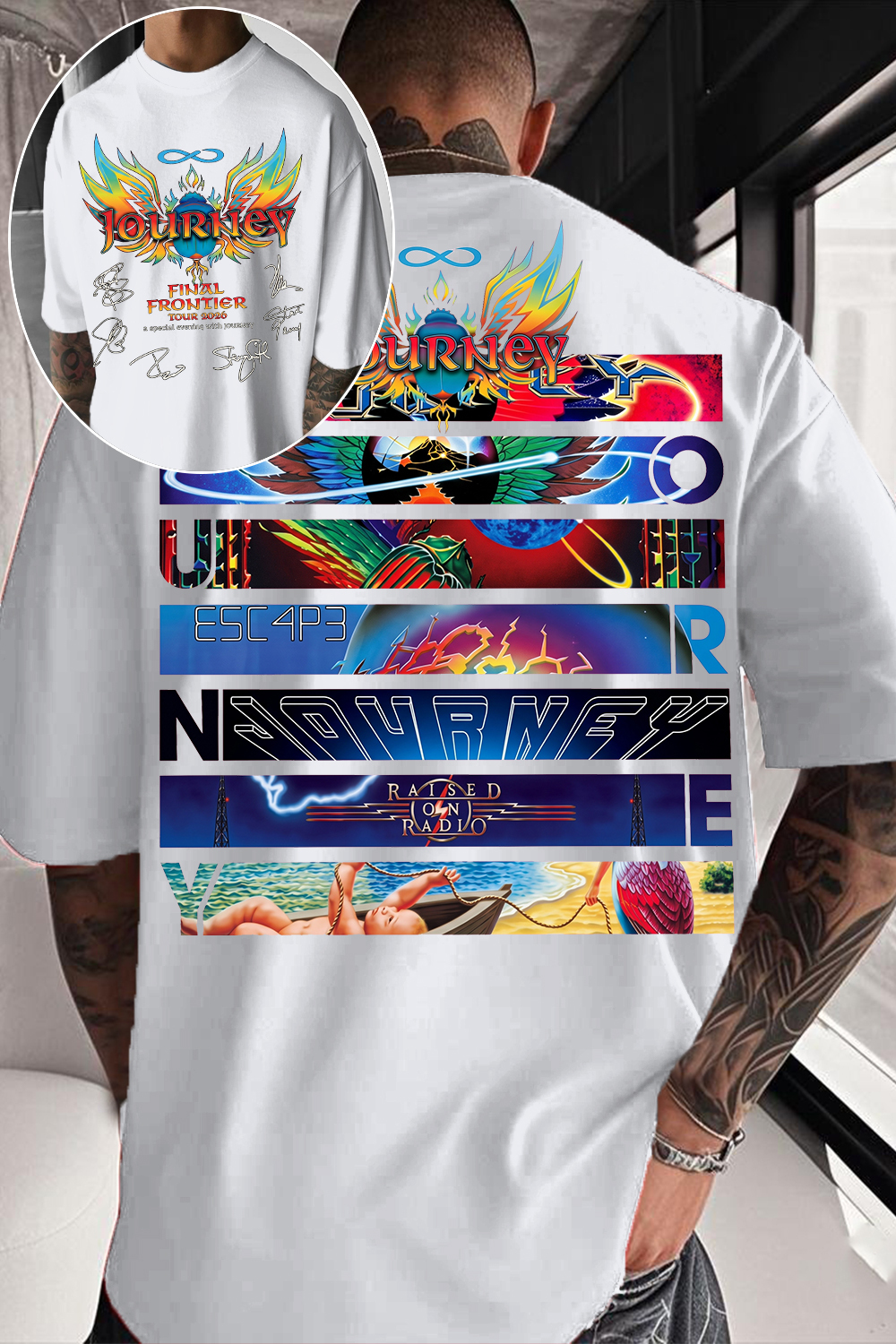 Journey Band Fan Tee