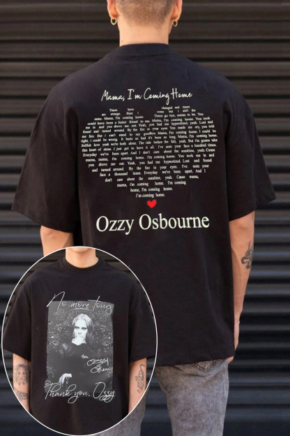 Ozzy Osbourne Mama Shirt �C "Mama I'm Coming Home" Tribute Tee for Rock Fans
