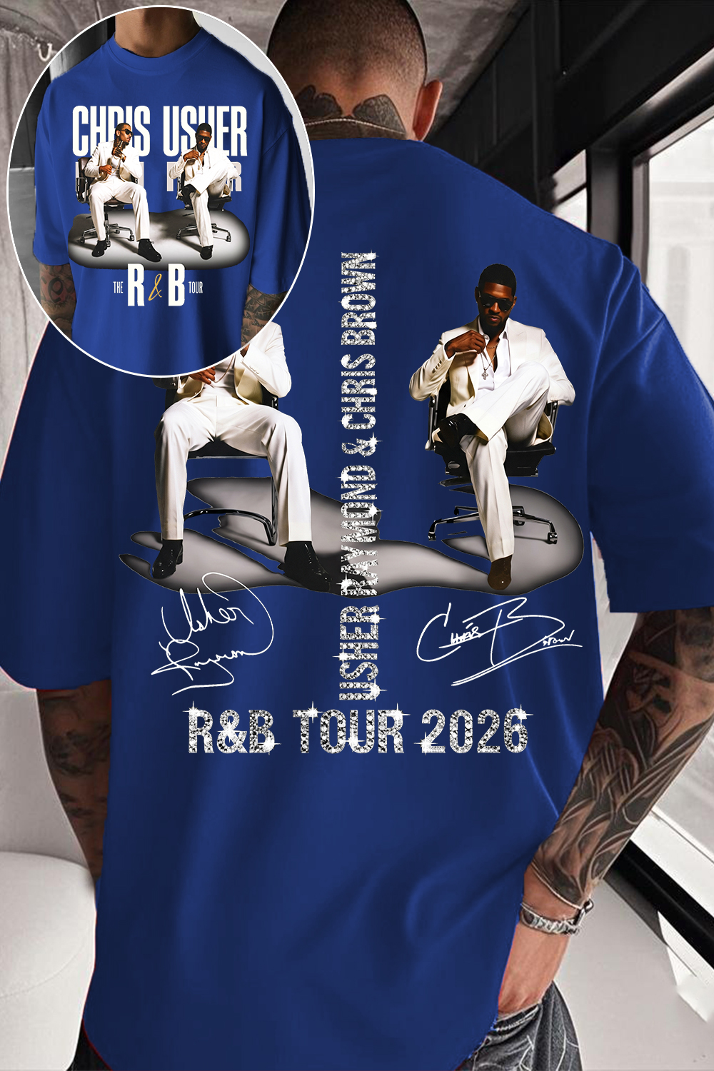 CB & Usher Concert Shirt