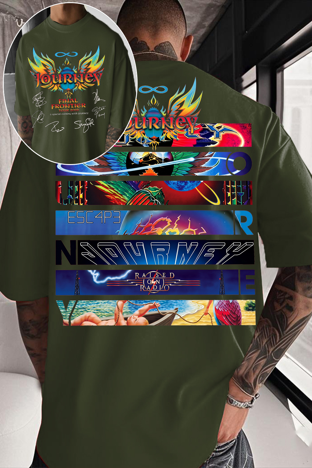 Journey Band Fan Tee