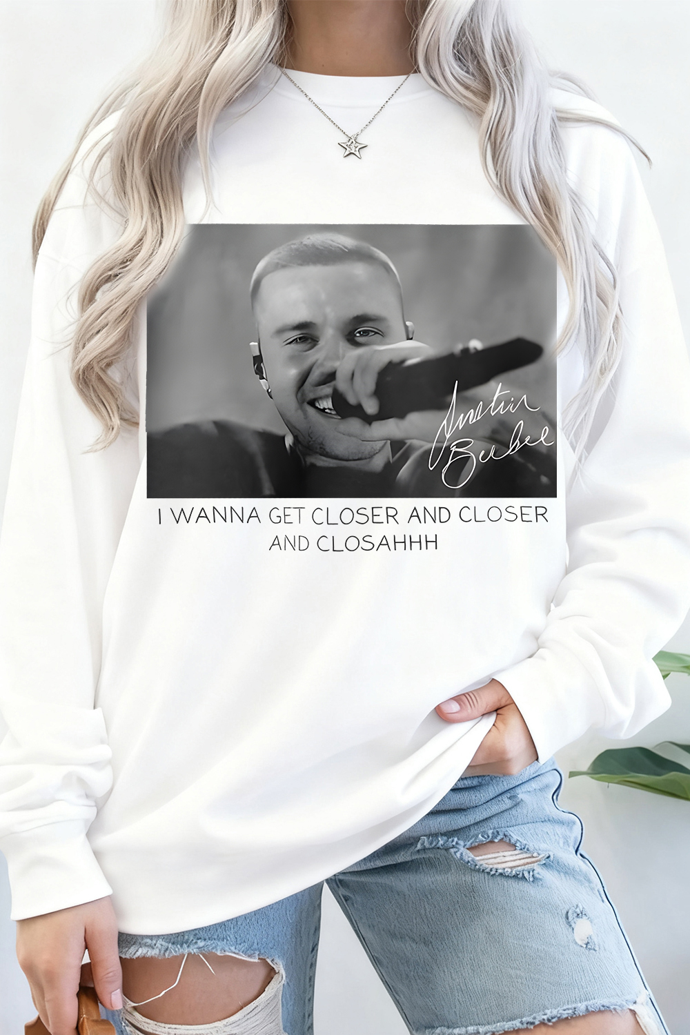 Justin Bieber Long-Sleeved T-Shirt