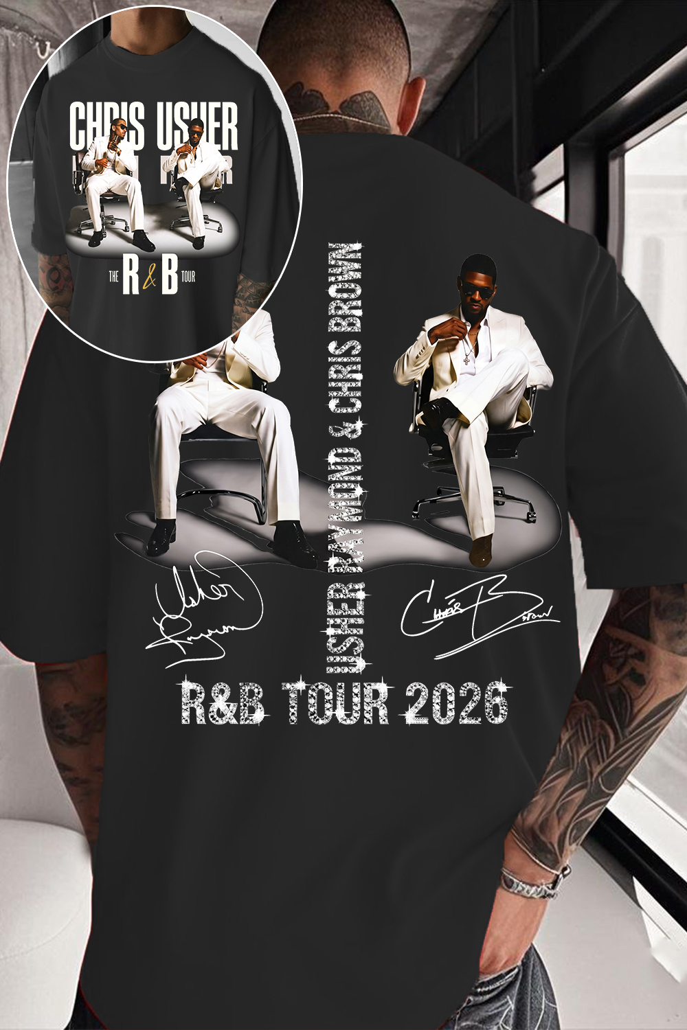 CB & Usher Concert Shirt