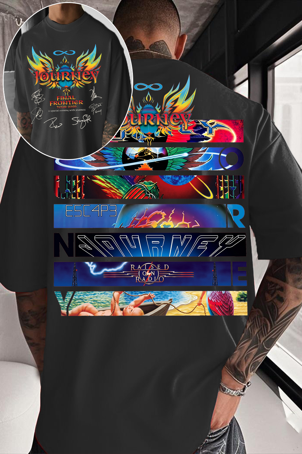 Journey Band Fan Tee