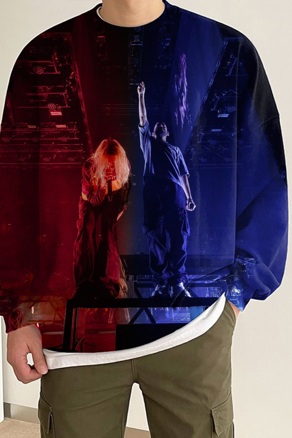 Lincoln Park Print Long Sleeve Sweatshirt