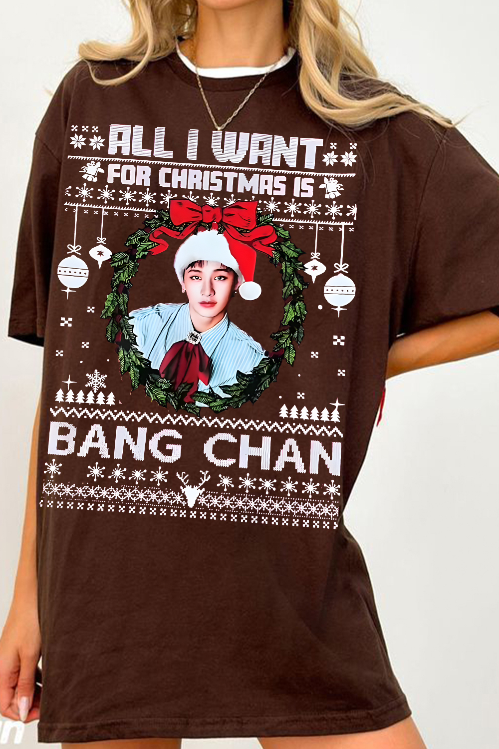 Bang Chan Christmas Women Shirt