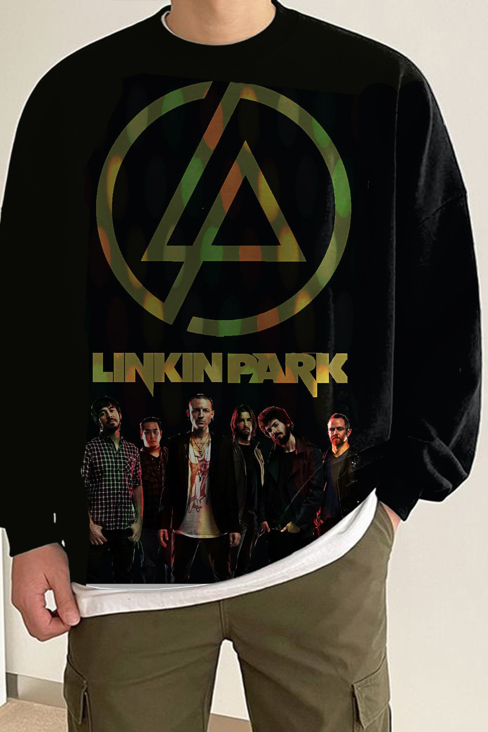 Lincoln Park Printed Personalized Crew Neck Long Sleeve Sweatshirt