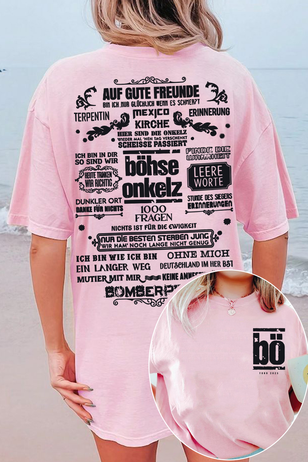 Böhse Onkelz 2-Sided Printed T-Shirt