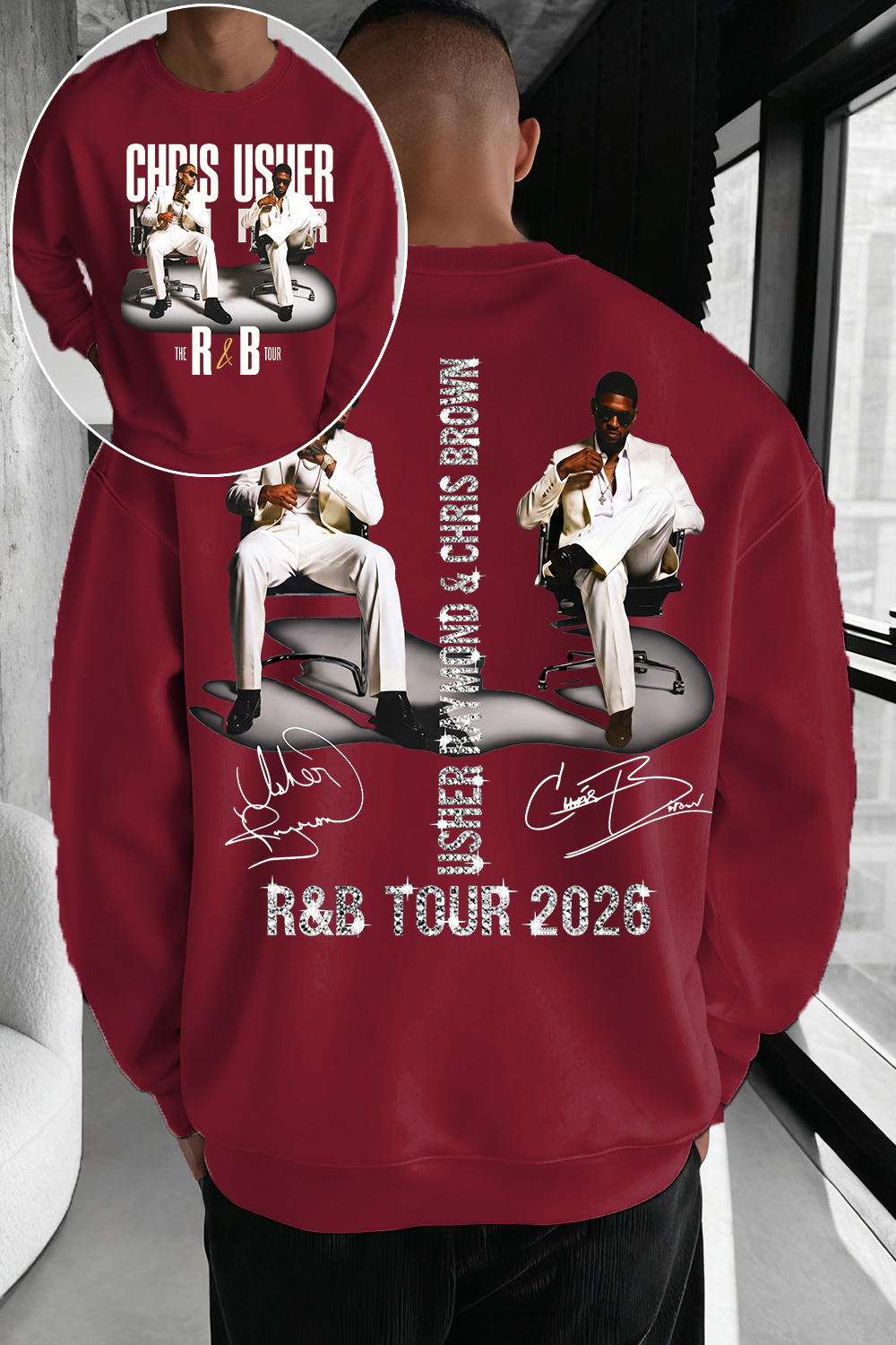 CB & Usher Concert Sweatshirt