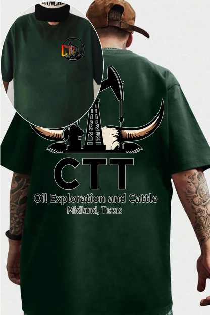 CTT Oil Exploration & Cattle Shirt For Men