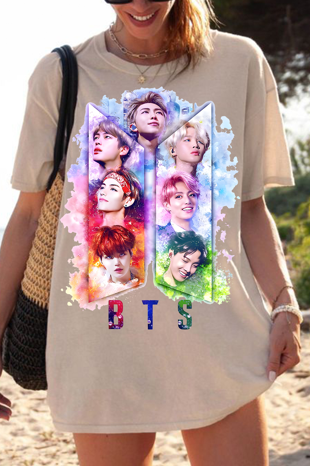 BTS Personalized Colorful Printed Tee