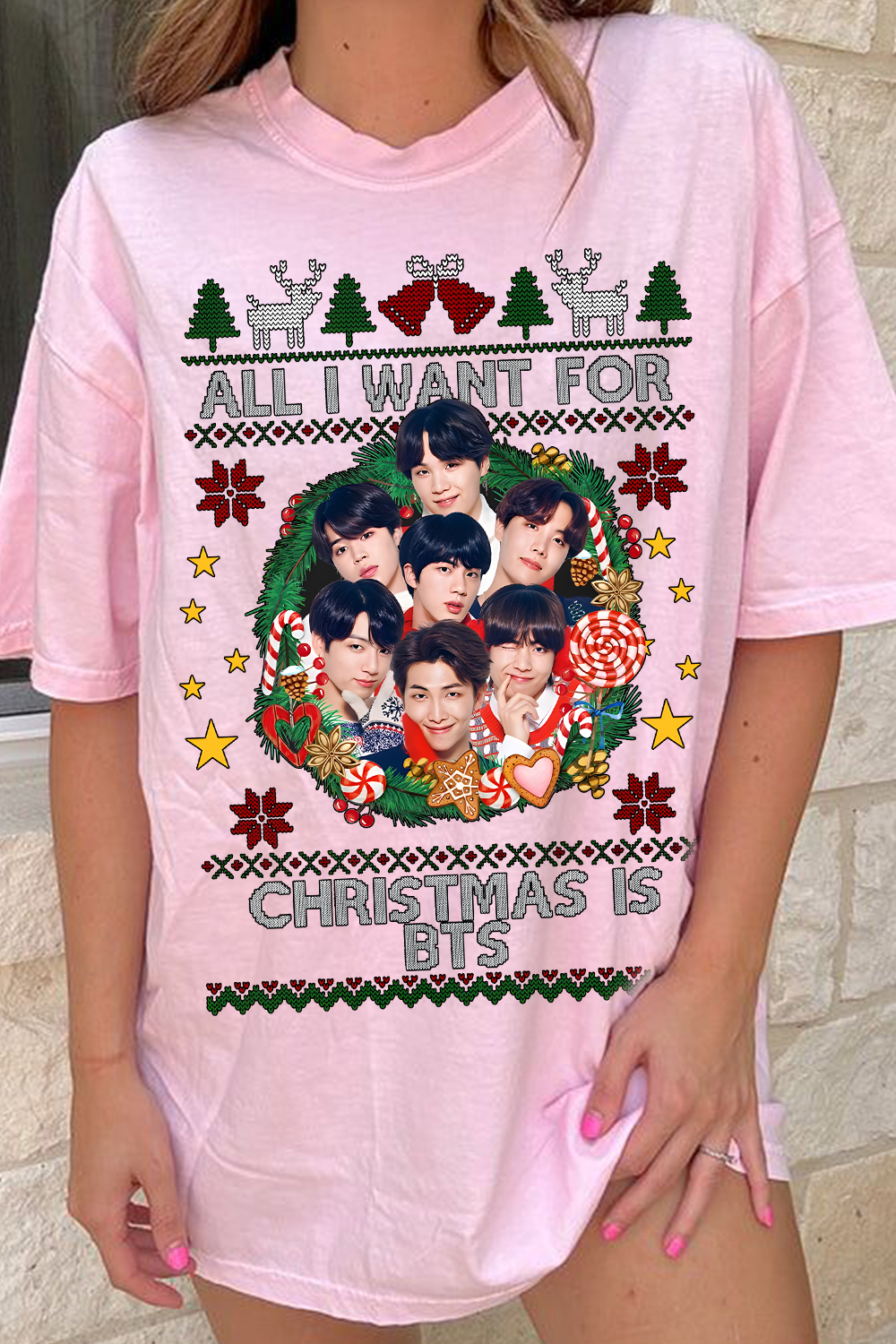 All I Want For Christmas Is BTS Women Shirt
