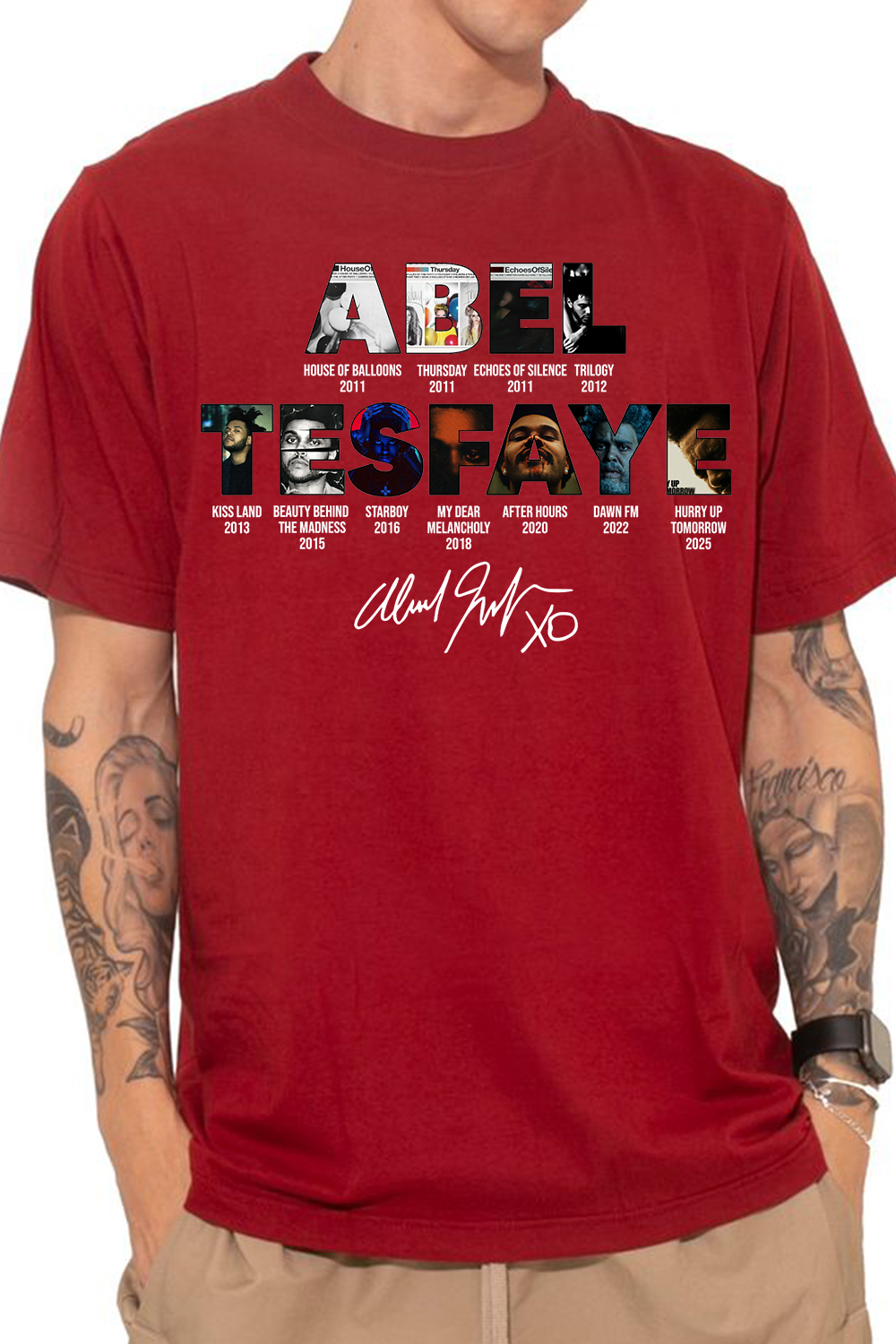 abeltesfaye Theweeknd shirt
