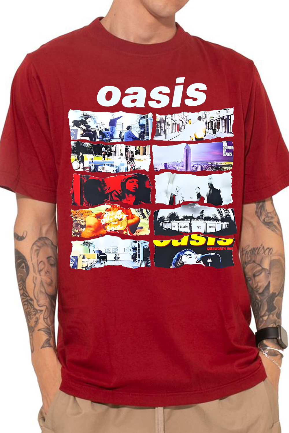 Oasis Unisex T Shirt Definitely Maybe Promo Official Reunion Tour 2025