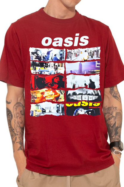 Oasis Unisex T Shirt Definitely Maybe Promo Official Reunion Tour 2025