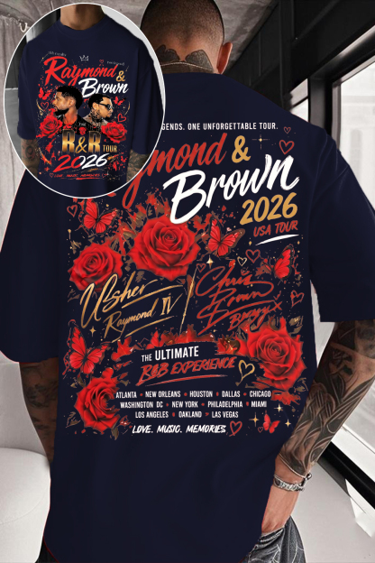 Usher X Chris Brown R&B Tour Tee