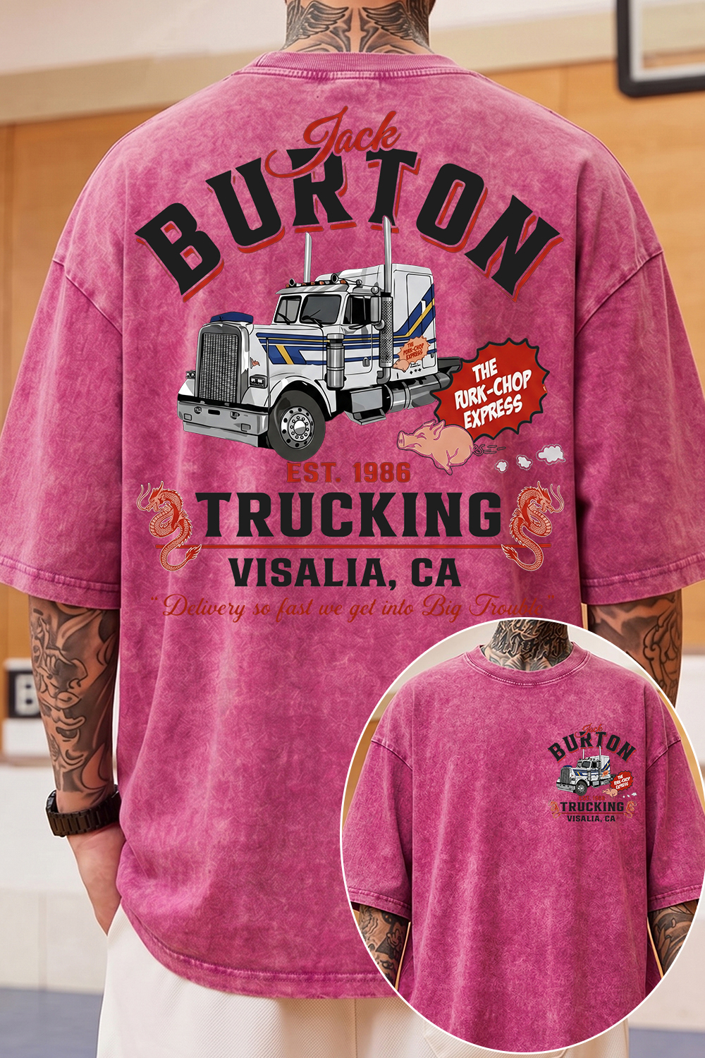 🚛 Jack Burton Fans Washed Cotton Tee