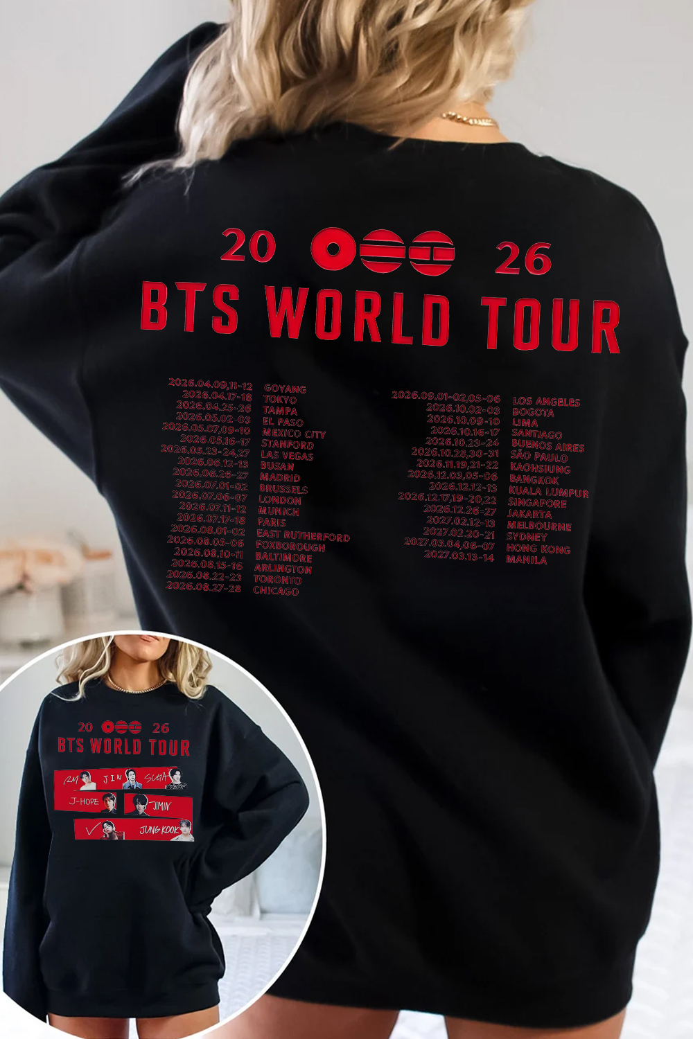 BTS Tour Sweatshirt