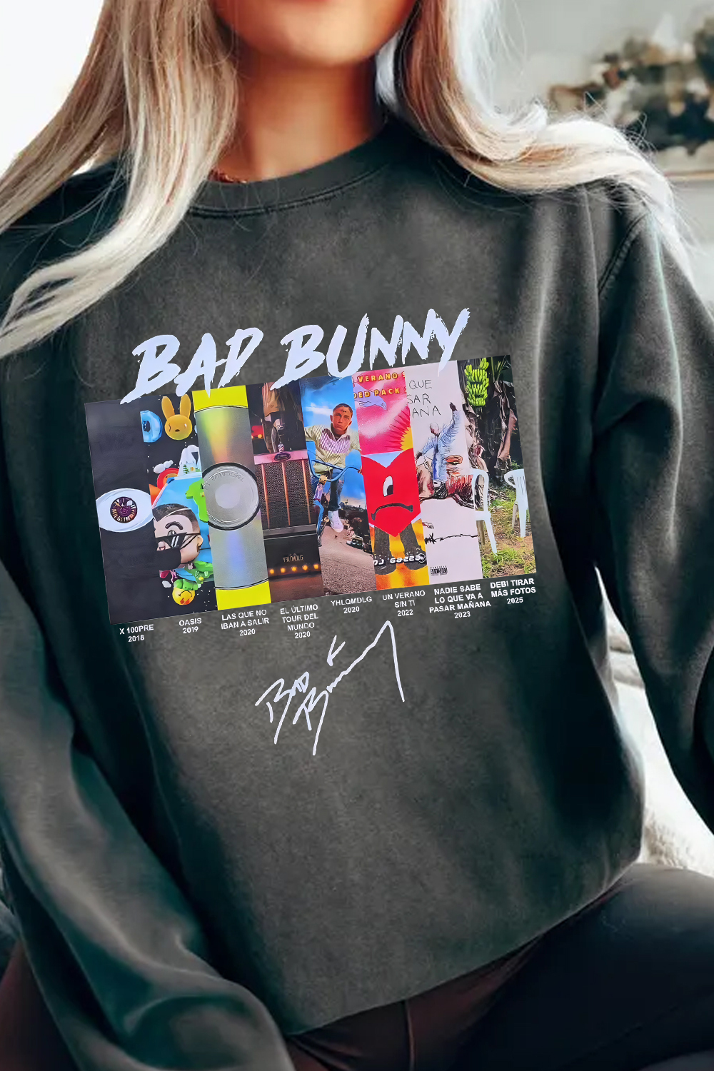 badbunny long sleeve sweatshirt