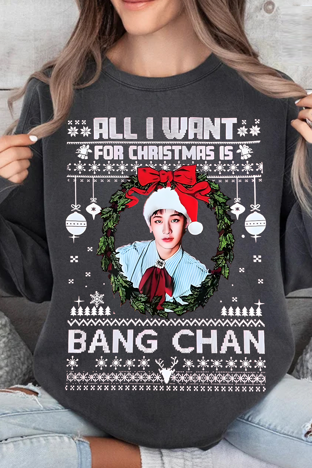  Bang Chan Christmas Sweatshirt 