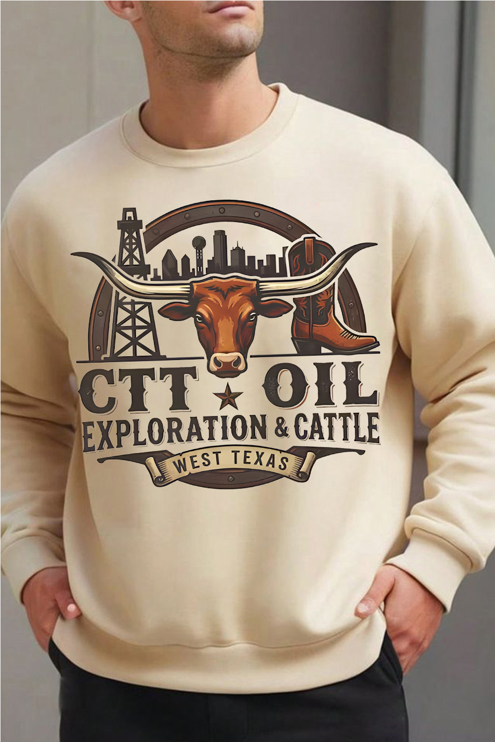 CTT Oil Exploration Cattle Sweatshirt
