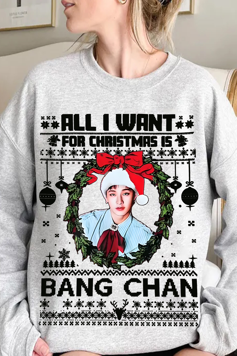  Bang Chan Christmas Sweatshirt 