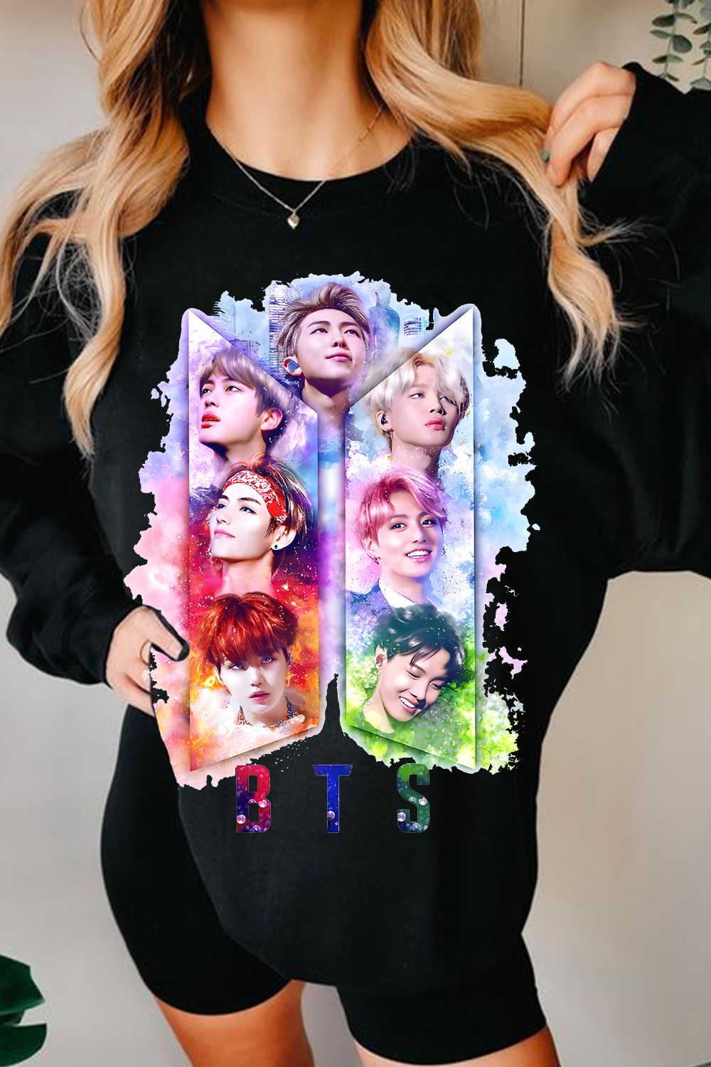 BTS Personalized Colorful Printed Sweatshirt