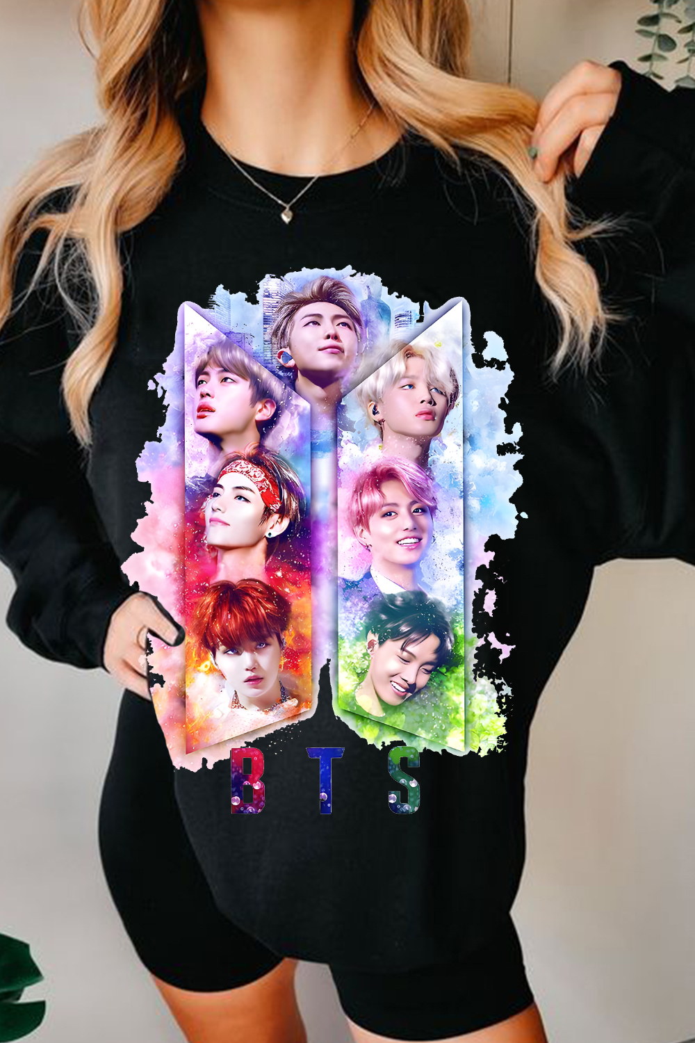 BTS Personalized Colorful Printed Sweatshirt