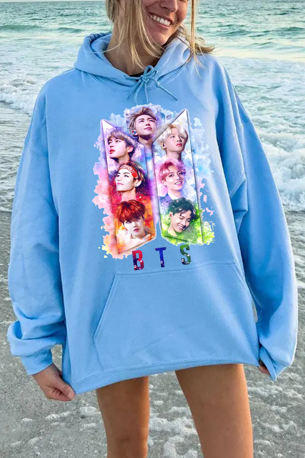 BTS Personalized Colorful Printed Hoodie